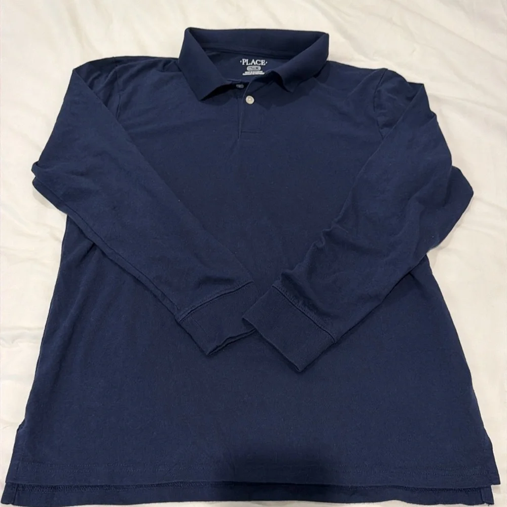 BOY XXL UNIFORM POLO BUNDLE. CHILDRENS PLACE & OLD NAVY. GUC.